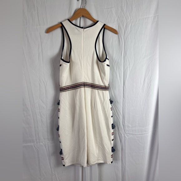 Adelyn Rae- Blue and White Fringe Dress - Picture 7 of 7